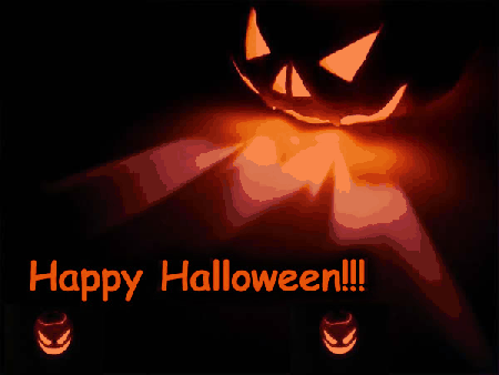 Świecąca straszna dynia